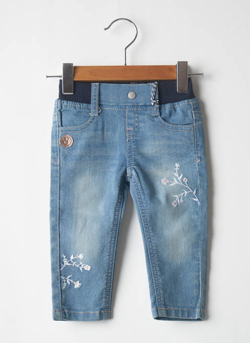 Jegging sélection denim taille élastique bleu 3 POMMES fille
