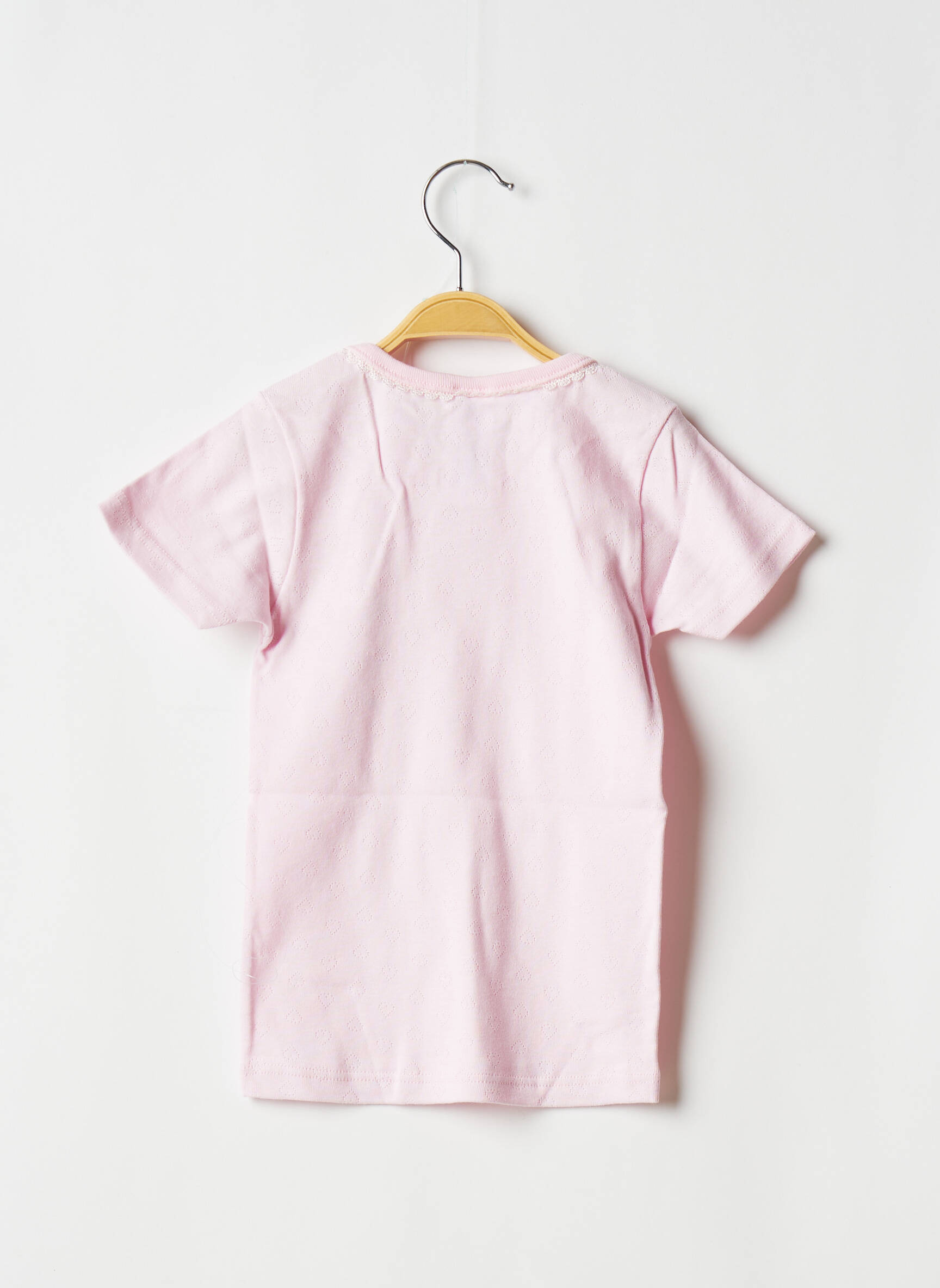 T-shirt coupe cintrée manches courtes rose ABSORBA fille