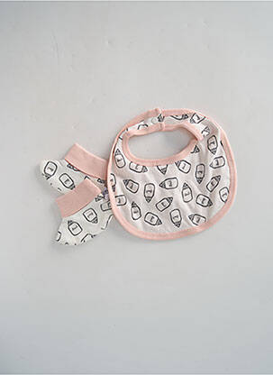 Bavoir imprimé fantaisie rose ABSORBA fille