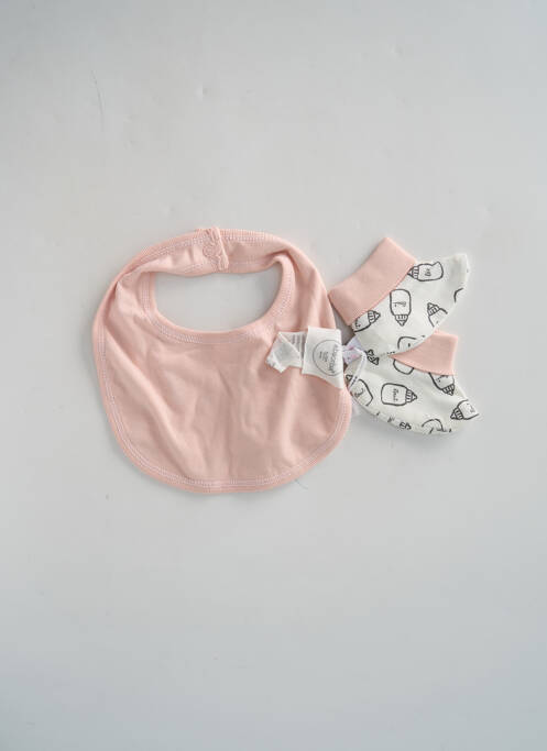 Bavoir rose ABSORBA pour fille