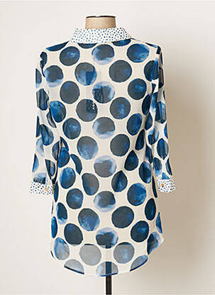Chemisier coupe fluide manches longues bleu ARGGIDO femme