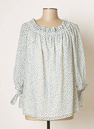 Top tissage crêpe manches longues bleu ARGGIDO femme