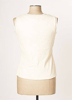 Top coupe cintrée sans manche beige ARGGIDO femme