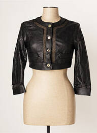 Veste simili cuir coupe cintrée noir EDAS femme