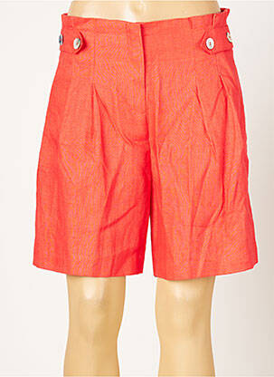 Bermuda taille élastique taille normale rouge ARGGIDO femme