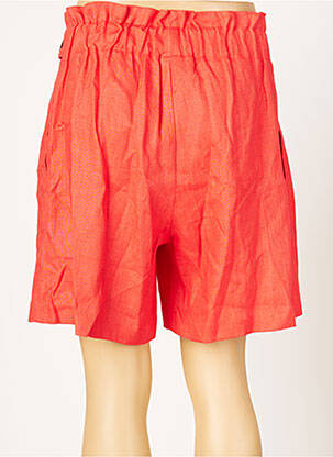 Bermuda taille élastique taille normale rouge ARGGIDO femme