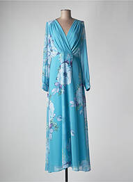 Robe longue manches longues manches longues bleu ARGGIDO femme
