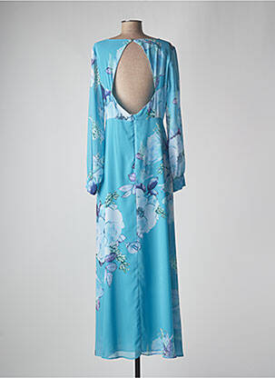 Robe longue manches longues manches longues bleu ARGGIDO femme