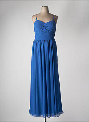 Robe longue sans manche sans manche bleu FASHION NEW YORK femme