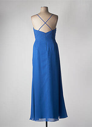 Robe longue sans manche sans manche bleu FASHION NEW YORK femme