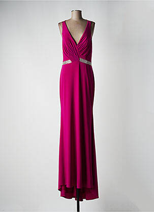 Robe longue sans manche sans manche violet FASHION NEW YORK femme
