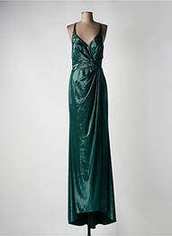 Robe longue sans manche sans manche vert FASHION NEW YORK femme