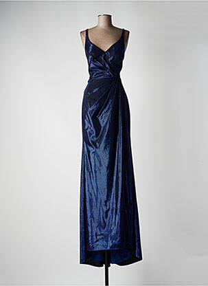 Robe longue sans manche sans manche bleu FASHION NEW YORK femme