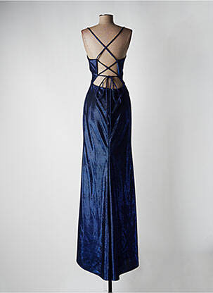 Robe longue sans manche sans manche bleu FASHION NEW YORK femme