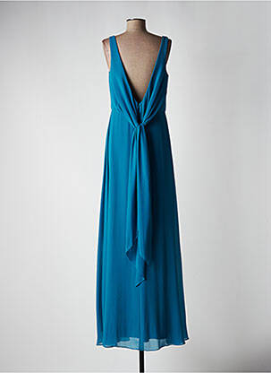 Robe longue sans manche sans manche bleu FASHION NEW YORK femme