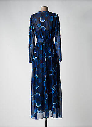 Robe longue manches longues manches longues bleu ARGGIDO femme