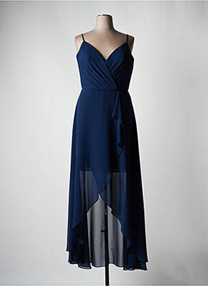 Robe longue sans manche sans manche bleu FASHION NEW YORK femme