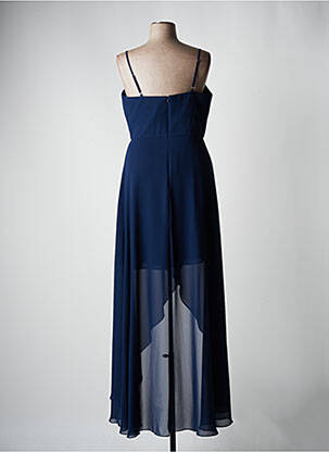 Robe longue sans manche sans manche bleu FASHION NEW YORK femme