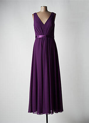 Robe longue violet FASHION NEW YORK pour femme