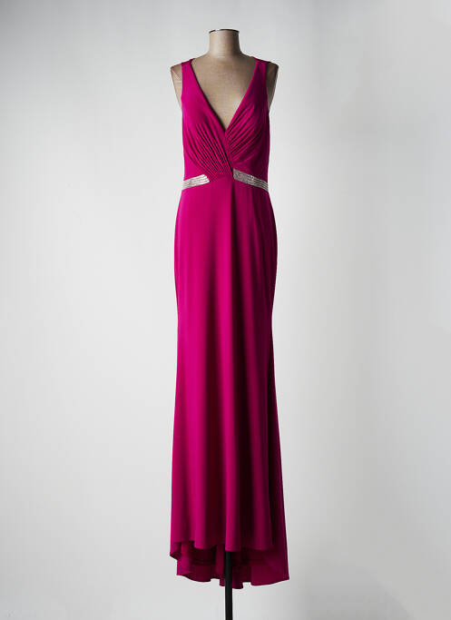 Robe longue sans manche sans manche violet FASHION NEW YORK femme