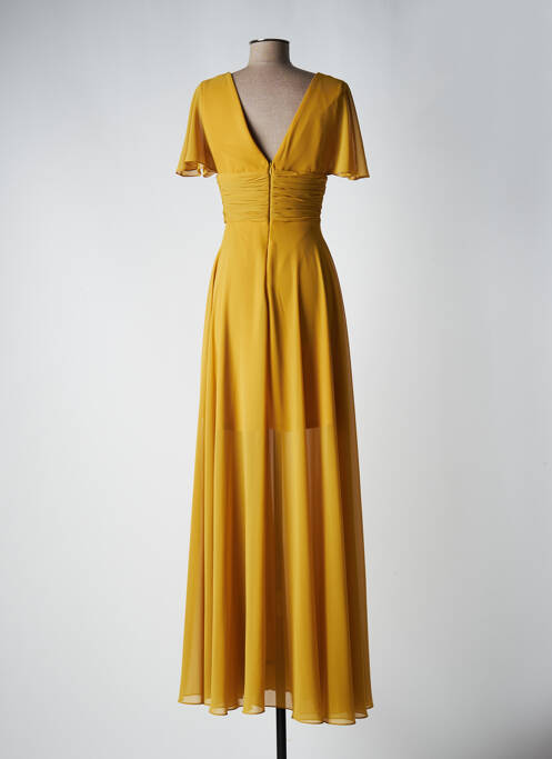Robe longue jaune FASHION NEW YORK femme