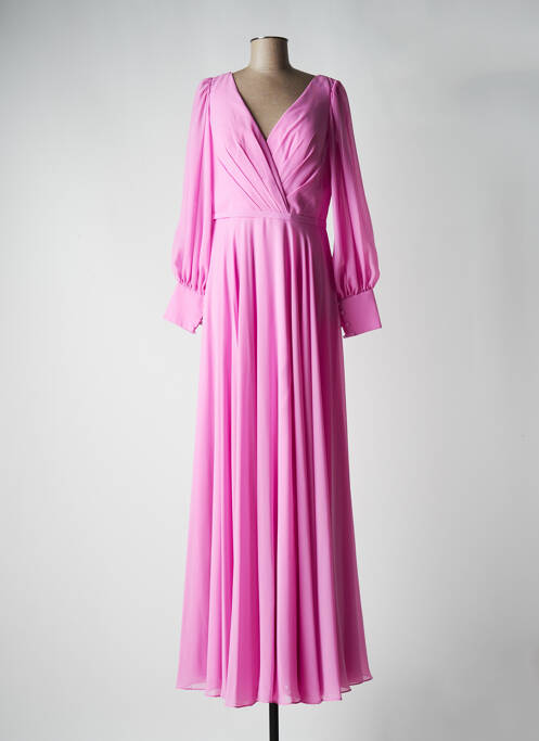 Robe longue rose FASHION NEW YORK pour femme