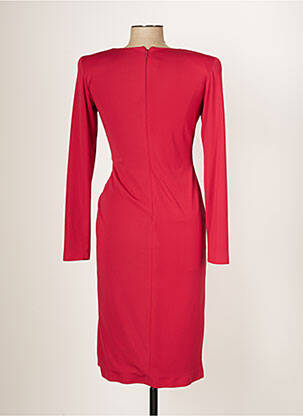 Robe mi-longue manches longues manches longues rouge CARLA RUIZ femme