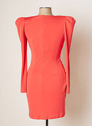 Robe mi-longue manches longues manches longues rouge CARLA RUIZ femme