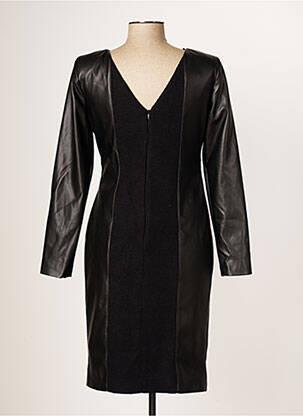 Robe mi-longue manches longues manches longues noir ARGGIDO femme