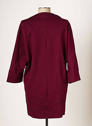 Robe mi-longue manches longues manches longues violet EDAS femme