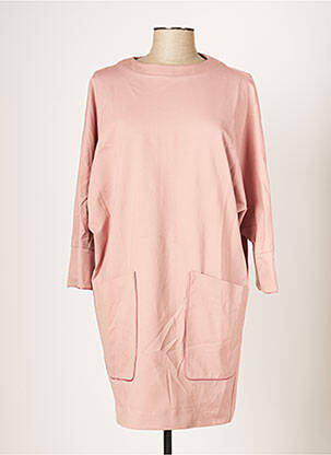Robe mi-longue manches longues manches longues rose EDAS femme