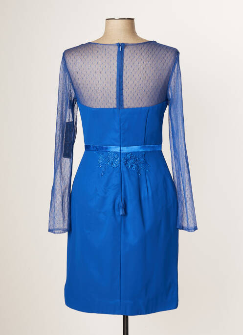 Robe mi-longue bleu FASHION NEW YORK pour femme