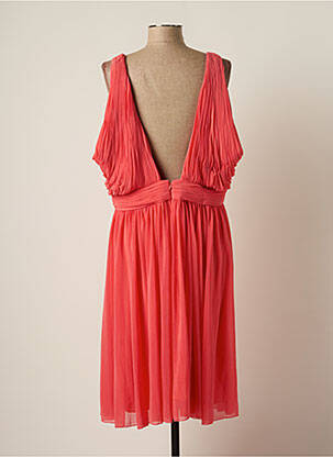 Robe mi-longue coupe fluide sans manche rose CARLA RUIZ femme