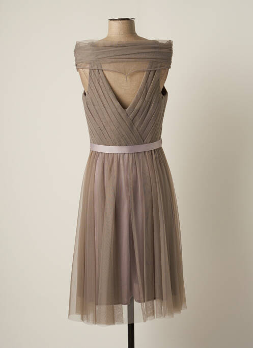 Robe mi-longue coupe fluide sans manche gris CARLA RUIZ femme