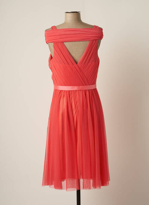 Robe mi-longue coupe fluide sans manche rose CARLA RUIZ femme