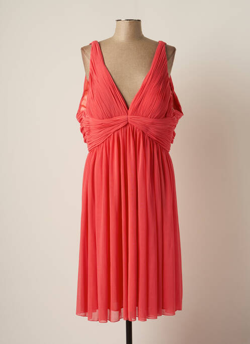 Robe mi-longue coupe fluide sans manche rose CARLA RUIZ femme