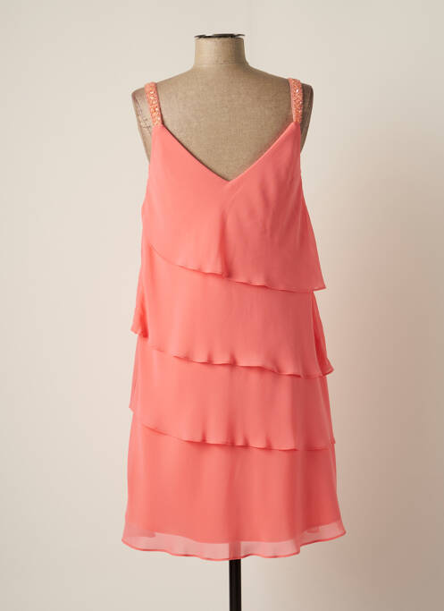 Robe mi-longue rose FASHION NEW YORK pour femme