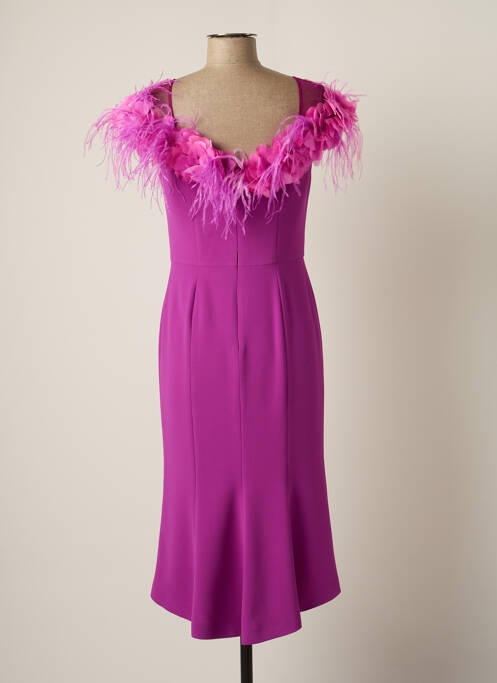 Robe mi-longue violet CARLA RUIZ pour femme