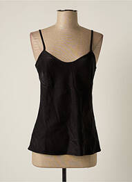 Top stretch fines bretelles noir EDAS femme