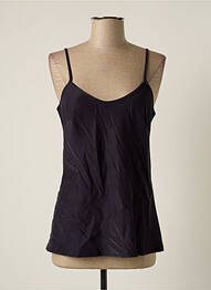 Top stretch fines bretelles bleu EDAS femme