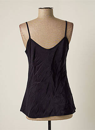 Top stretch fines bretelles bleu EDAS femme