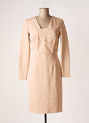 Robe mi-longue manches longues manches longues rose ARGGIDO femme