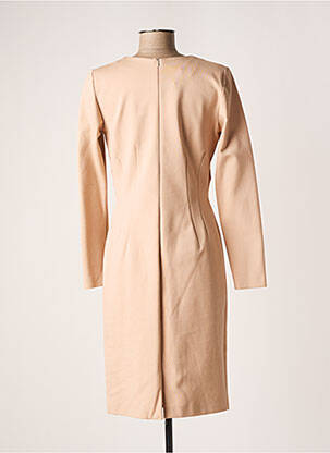 Robe mi-longue manches longues manches longues rose ARGGIDO femme