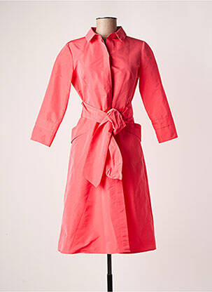 Robe mi-longue manches longues manches longues rose ARGGIDO femme