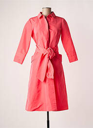 Robe mi-longue manches longues manches longues rose ARGGIDO femme