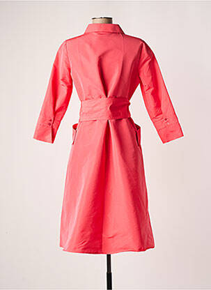 Robe mi-longue manches longues manches longues rose ARGGIDO femme