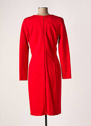 Robe mi-longue manches longues manches longues rouge ARGGIDO femme