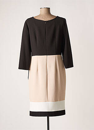 Robe mi-longue manches longues manches longues noir ARGGIDO femme