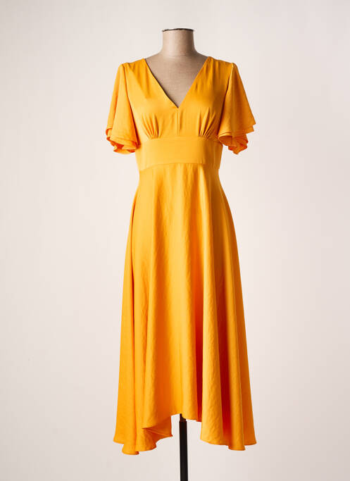 Robe longue jaune ARGGIDO pour femme
