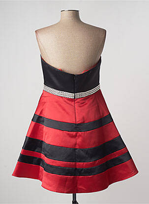 Robe courte sans manche sans manche rouge FASHION NEW YORK femme